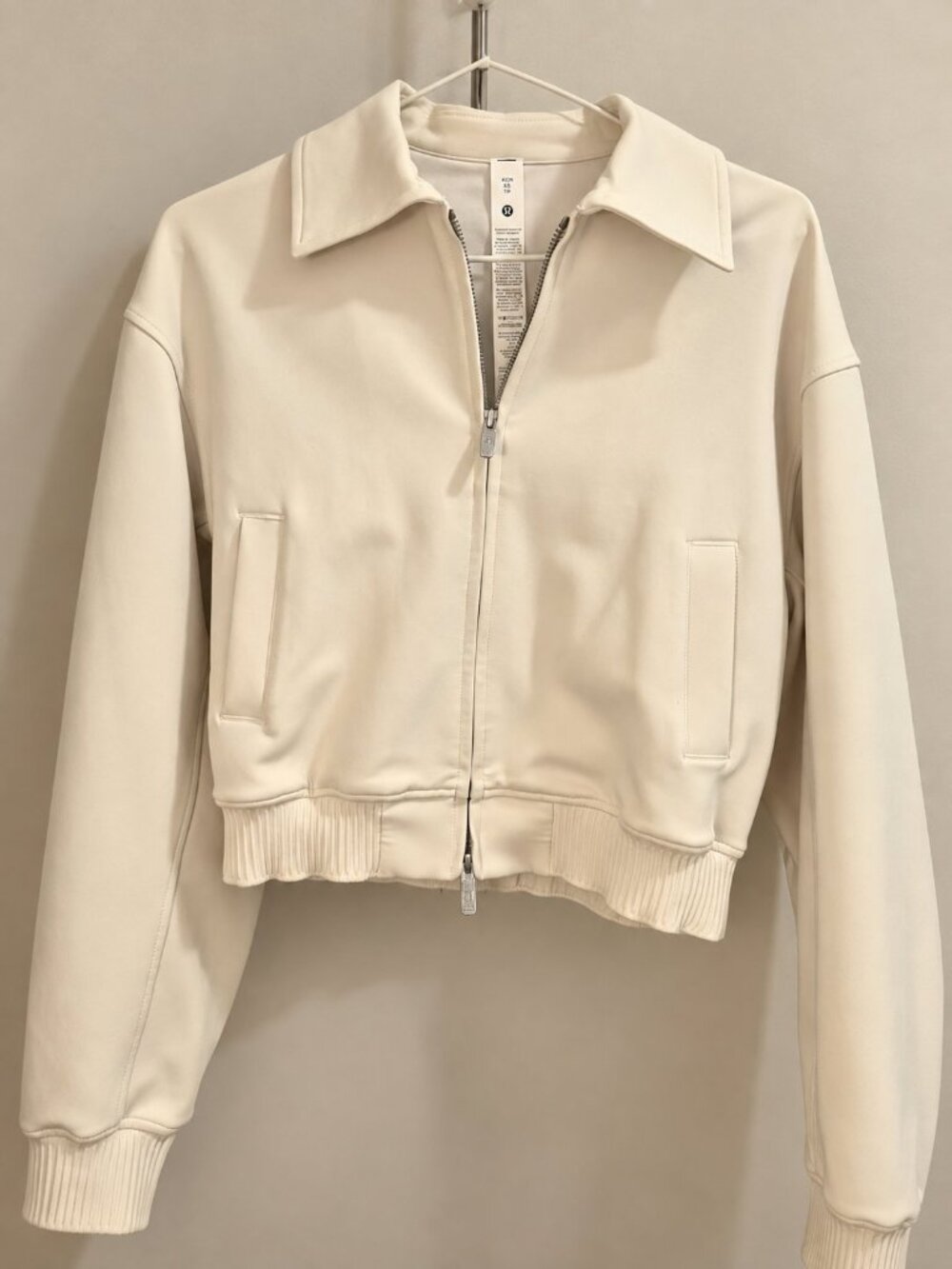 Lululemon Daydrift Bomber Jacket Light Ivory XS
